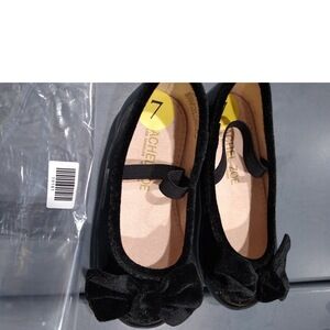 Rachel?Zoe Black Velvet Kids Shoes,Black Velvet 7M US